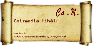 Csizmadia Mihály névjegykártya