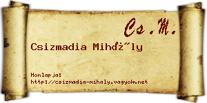 Csizmadia Mihály névjegykártya